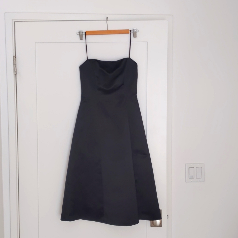 BCBG MaxAzria Strapless Black evening gown